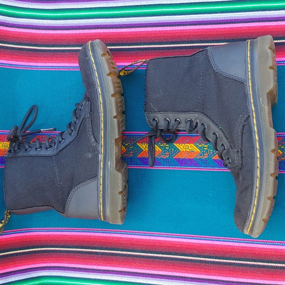 Dr. Martens Junior Combs Black Lightweight Casual Boots with Side Zipper Size 1 - Picture 10 of 17